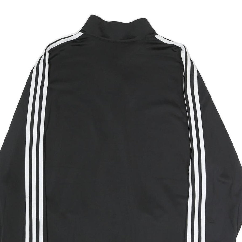 ADIDAS Mens Black White Classic Jacket XL Polyester Blend Zip Sportswear