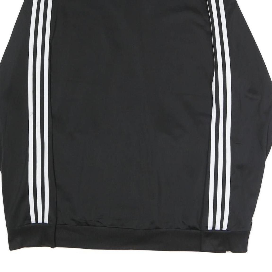 ADIDAS Mens Black White Classic Jacket XL Polyester Blend Zip Sportswear