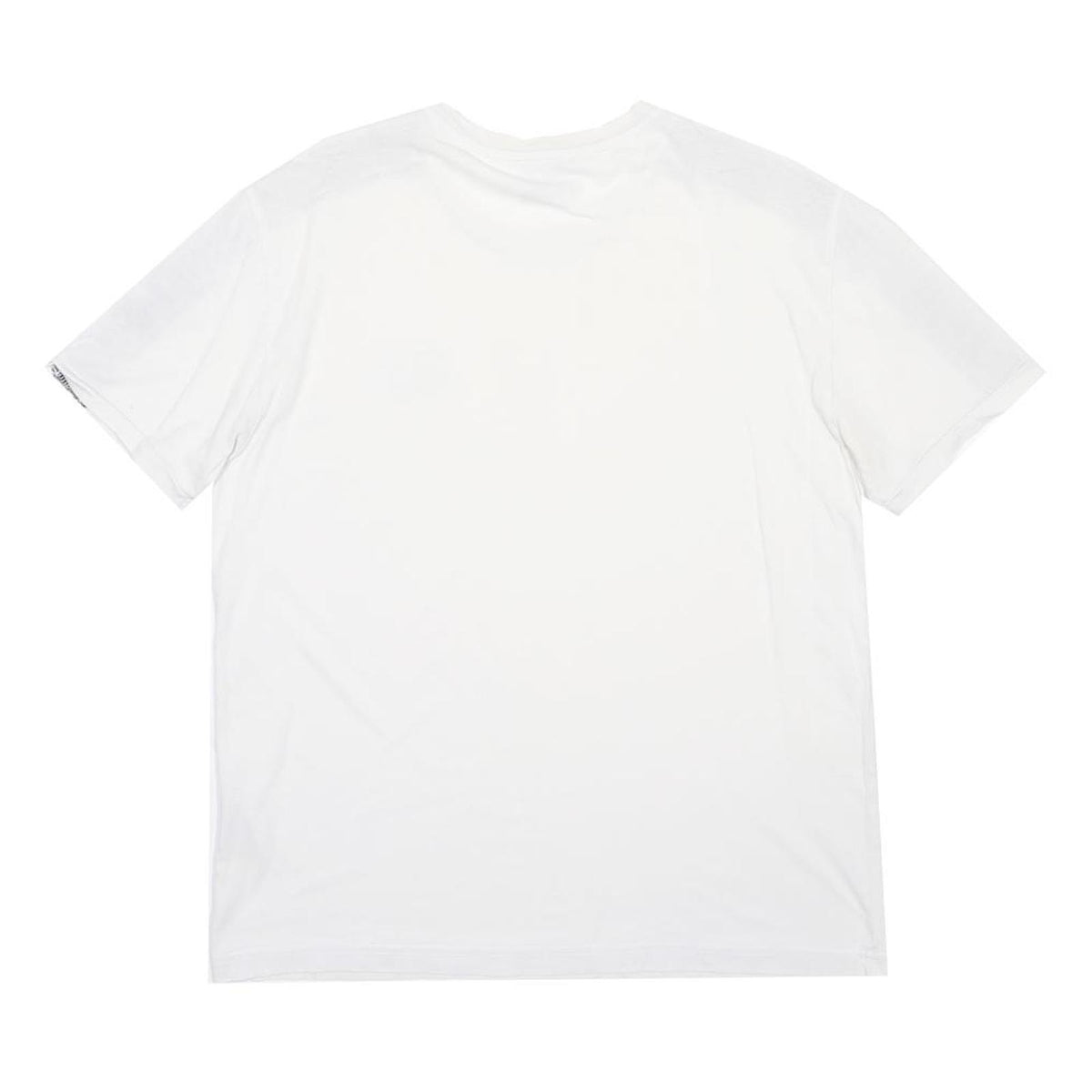 EA7 EMPORIO ARMANI Mens White Black Logo Tape Crew Neck Short Sleeve M Casual