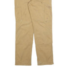CARHARTT Mens Relaxed Beige Cotton Blend Zip Trousers W31 L32 Workwear Casual