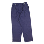 COUNTERPARTS Womens Regular Fit Blue Polyester Blend Trousers W30 L26 Zip