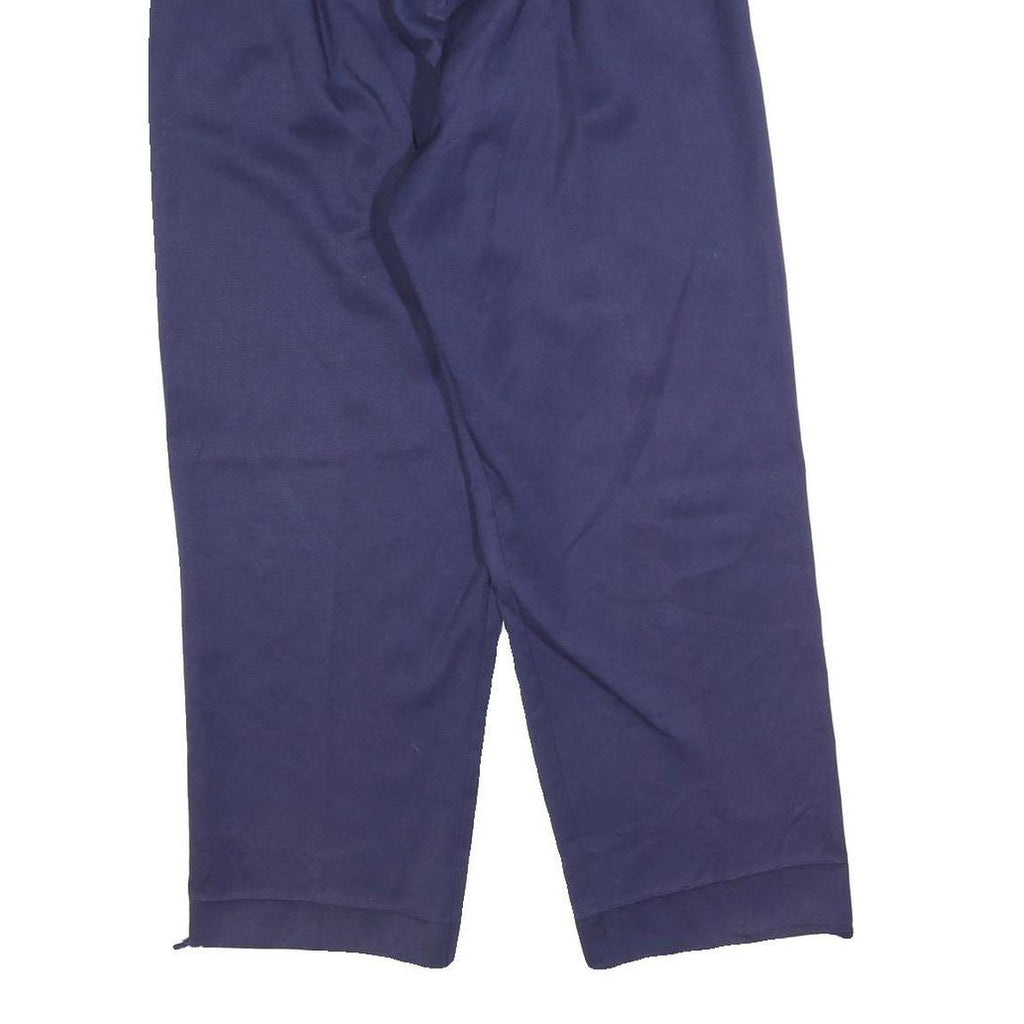 COUNTERPARTS Womens Regular Fit Blue Polyester Blend Trousers W30 L26 Zip