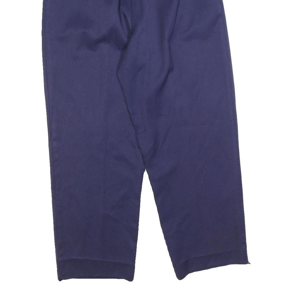 COUNTERPARTS Womens Regular Fit Blue Polyester Blend Trousers W30 L26 Zip