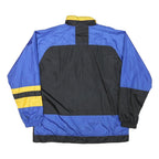 MAX ACTIVE Mens Black & Blue Zip Jacket XL Polyester Blend Colourblock Casual