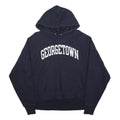 CHAMPION REVERSE WEAVE Mens Navy Georgetown Pullover Hoodie M Cotton