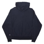 CHAMPION REVERSE WEAVE Mens Navy Georgetown Pullover Hoodie M Cotton