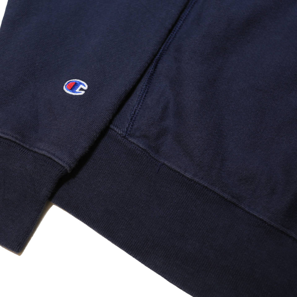CHAMPION REVERSE WEAVE Mens Navy Georgetown Pullover Hoodie M Cotton