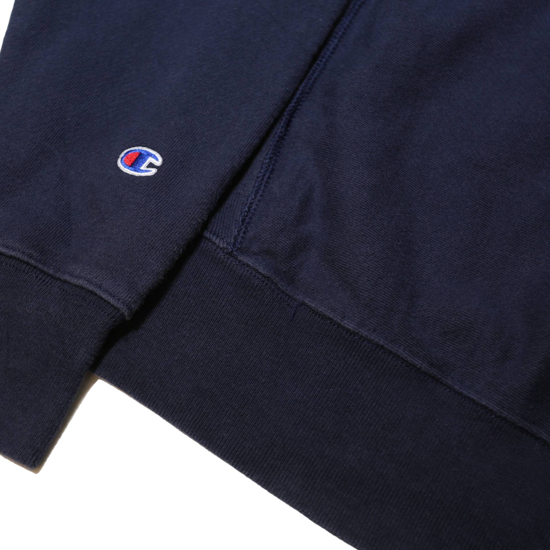 CHAMPION REVERSE WEAVE Mens Navy Georgetown Pullover Hoodie M Cotton