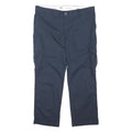 DICKIES Mens Cotton Blend Navy Regular Straight Trousers W42 L30 Workwear