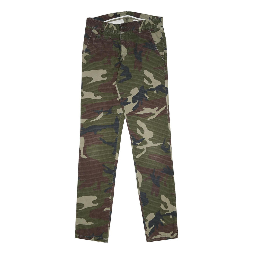 CARHARTT Mens Cotton Camouflage Slim Tapered Trousers W28 L32 Casual Outdoor