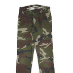 CARHARTT Mens Cotton Camouflage Slim Tapered Trousers W28 L32 Casual Outdoor