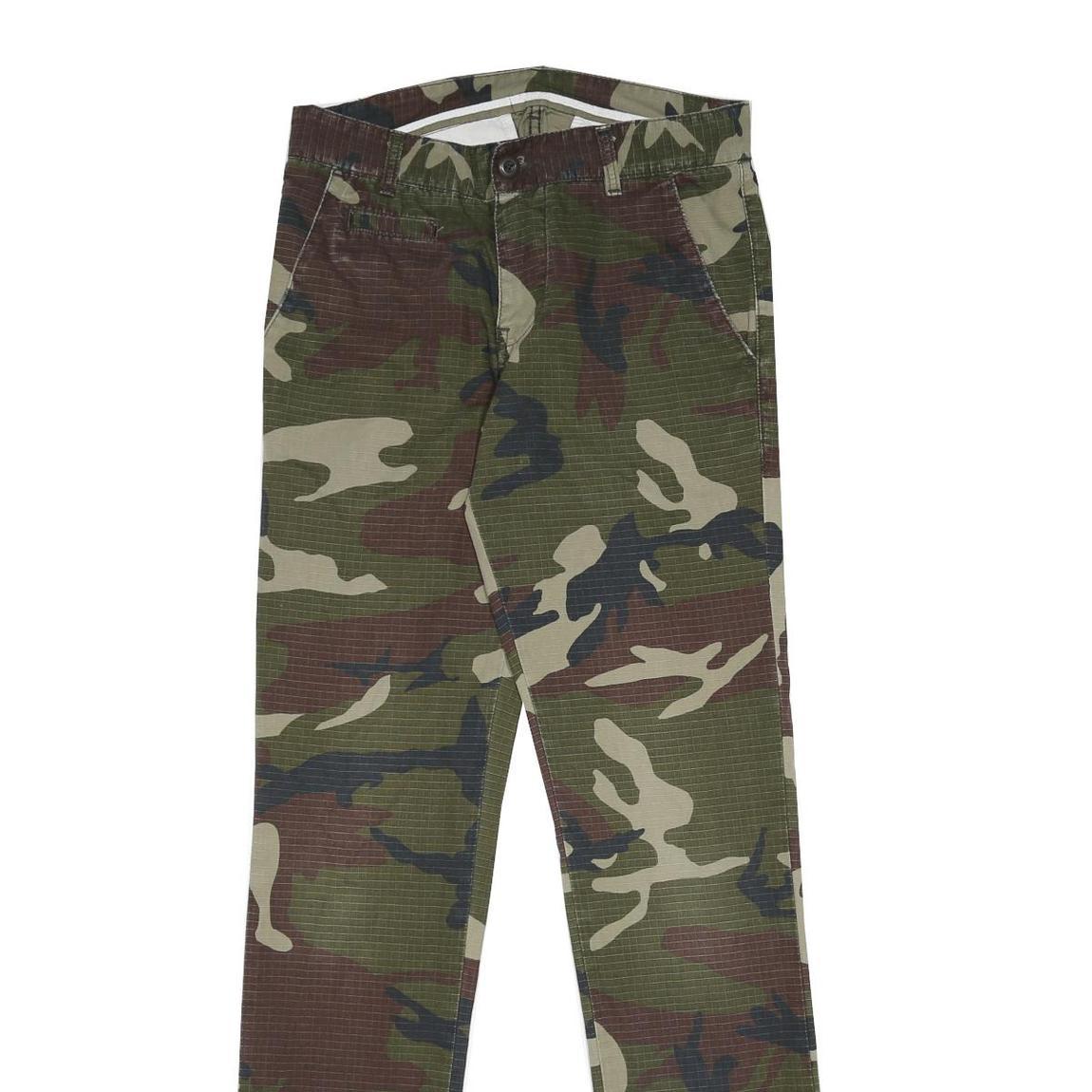 CARHARTT Mens Cotton Camouflage Slim Tapered Trousers W28 L32 Casual Outdoor