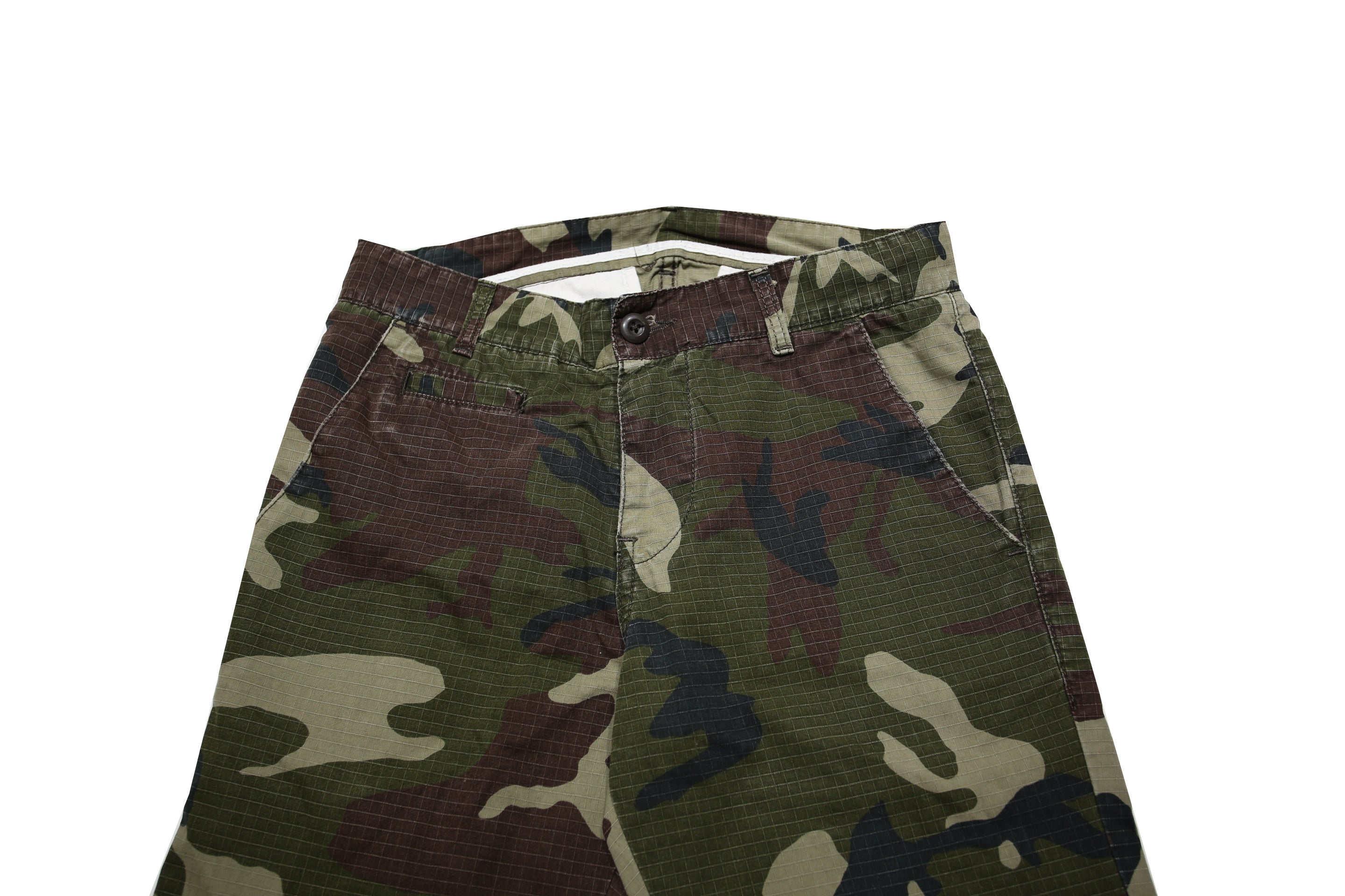 CARHARTT Mens Cotton Camouflage Slim Tapered Trousers W28 L32 Casual Outdoor