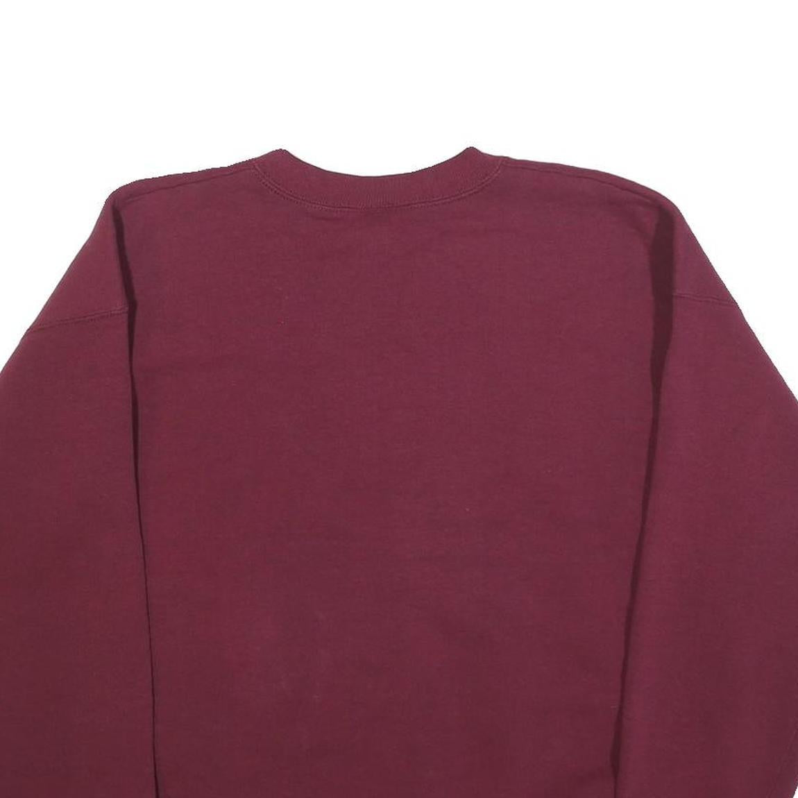 LEE Womens Maroon Paisley WBC Angels Crew Neck L Sweatshirt Pullover Cotton