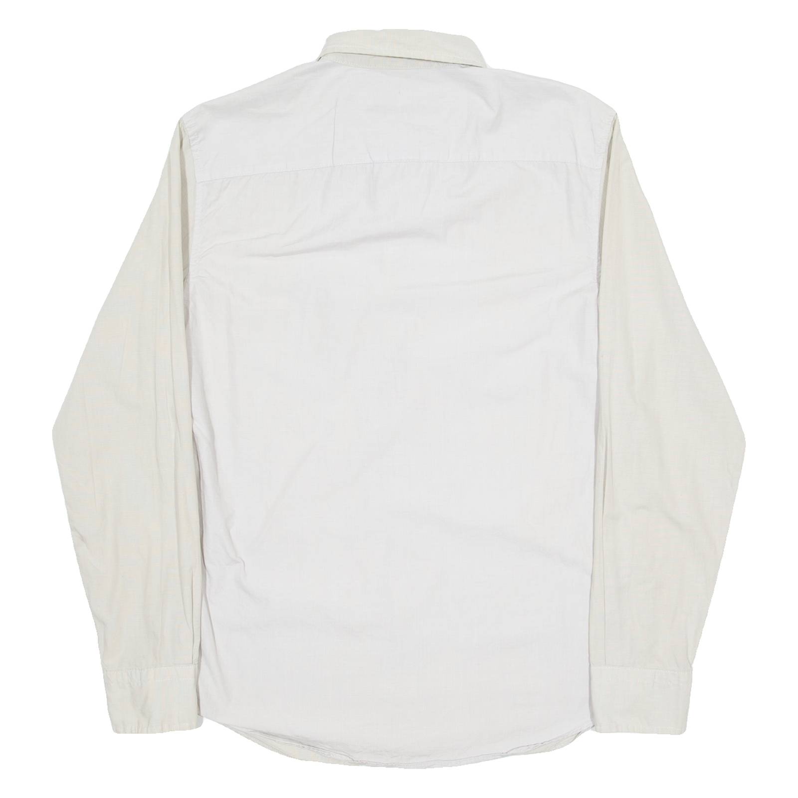 NAUTICA Mens Plain Shirt Beige Long Sleeve L