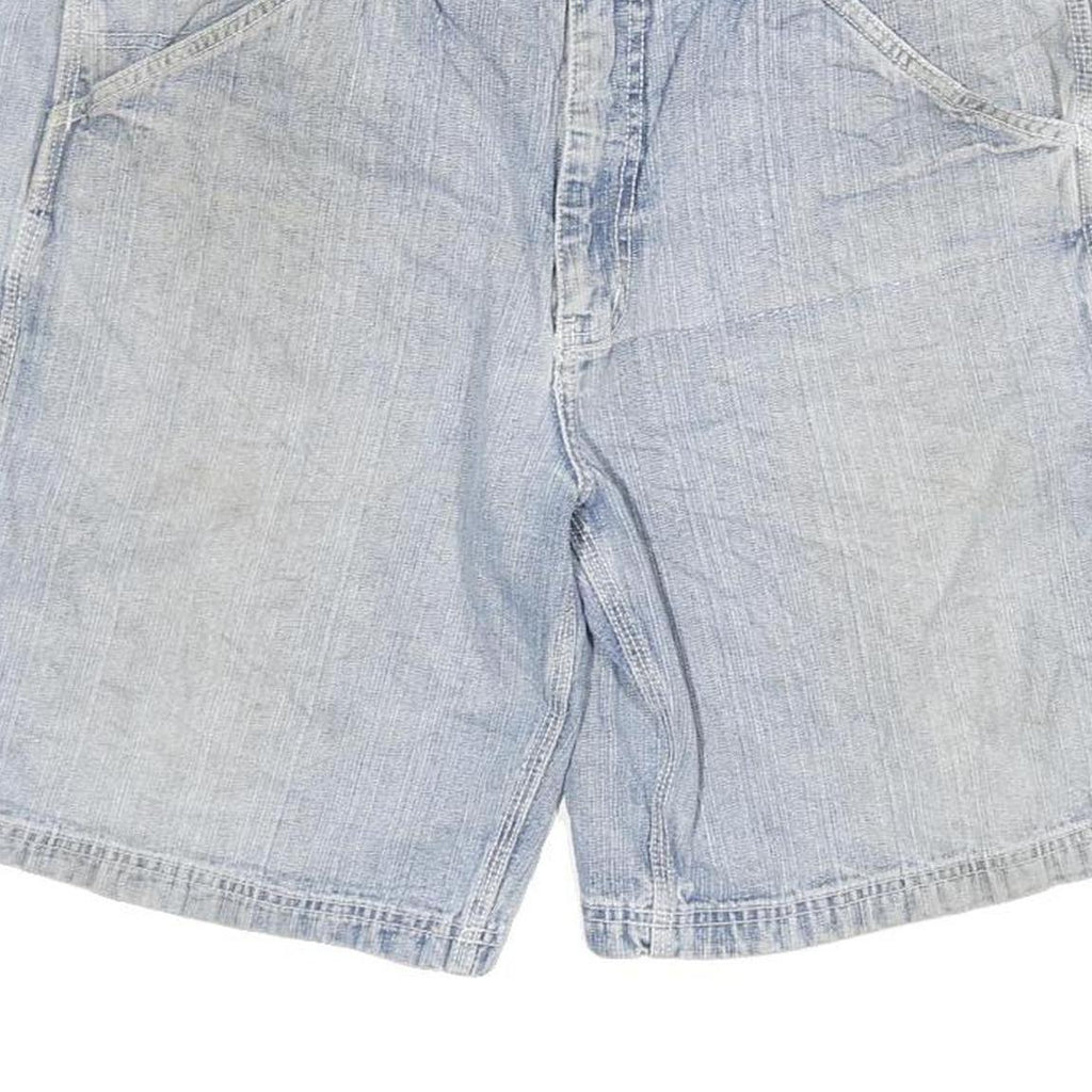 URBAN STAR Mens Light Blue Casual Cotton Blend Shorts 2XL W36 Relaxed Fit