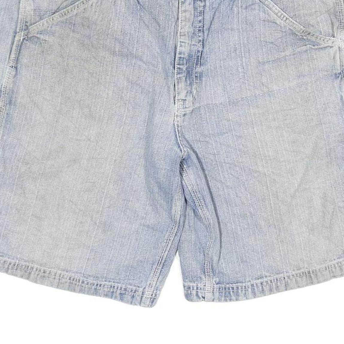 URBAN STAR Mens Light Blue Casual Cotton Blend Shorts 2XL W36 Relaxed Fit