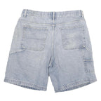URBAN STAR Mens Light Blue Casual Cotton Blend Shorts 2XL W36 Relaxed Fit