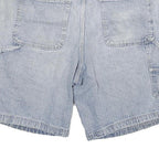 URBAN STAR Mens Light Blue Casual Cotton Blend Shorts 2XL W36 Relaxed Fit