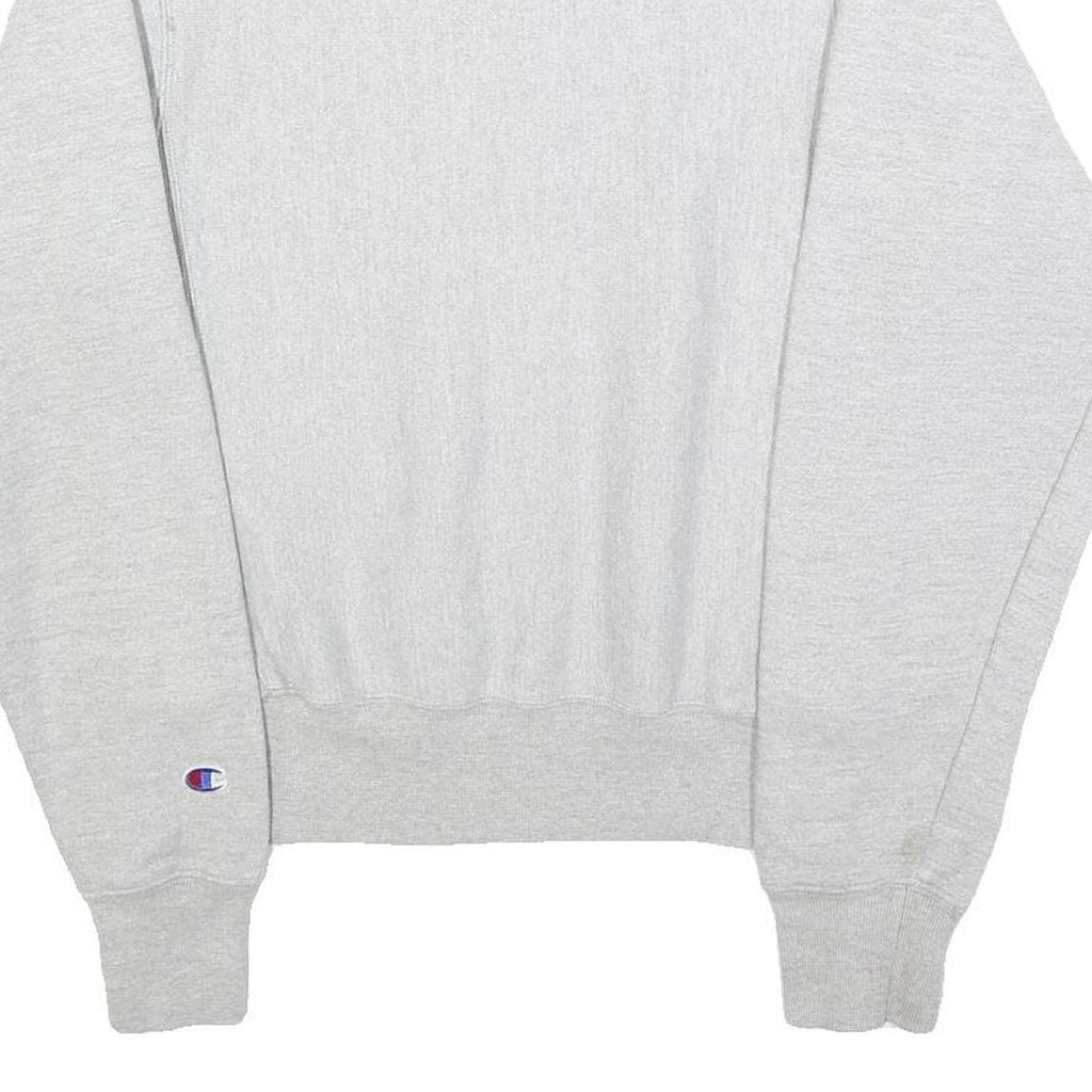CHAMPION REVERSE WEAVE Mens Grey Crew Neck XS Cotton Blend Sweatshirt Logo