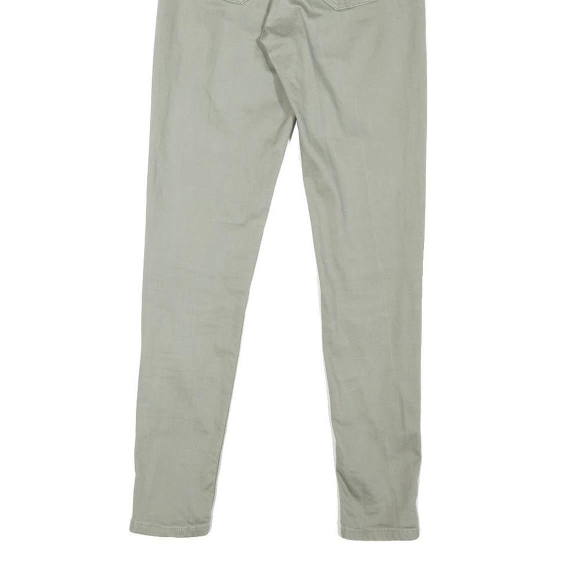 CALVIN KLEIN JEANS Womens Light Green Regular Skinny Denim Cotton Blend W26 L27