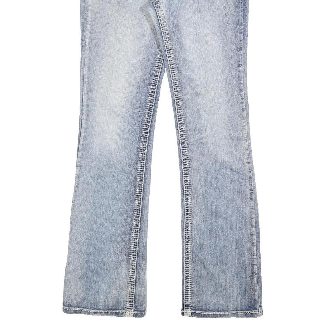 CARELLI Womens Jeans Blue Cotton Blend Regular Straight Light W26 L31 Stylish