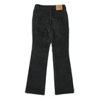 LEVI'S Womens Black Cotton Blend Regular Flared Trousers W30 L32 Classic Fit