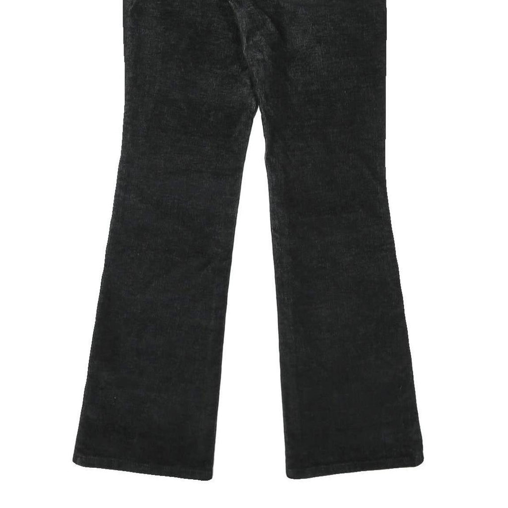 LEVI'S Womens Black Cotton Blend Regular Flared Trousers W30 L32 Classic Fit