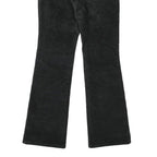 LEVI'S Womens Black Cotton Blend Regular Flared Trousers W30 L32 Classic Fit