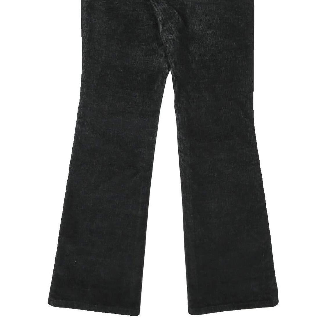LEVI'S Womens Black Cotton Blend Regular Flared Trousers W30 L32 Classic Fit
