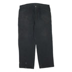 DICKIES Mens Regular Fit Black Denim Jeans W40 L30 Workwear Zip Closure