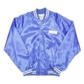HARTWELL Mens Blue Nylon Button Jacket M Satin Fabric Varsity Style