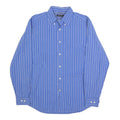 NAUTICA Mens Blue Striped Shirt M Button Down Collar Cotton Casual