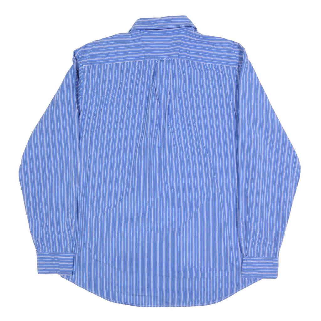 NAUTICA Mens Blue Striped Shirt M Button Down Collar Cotton Casual