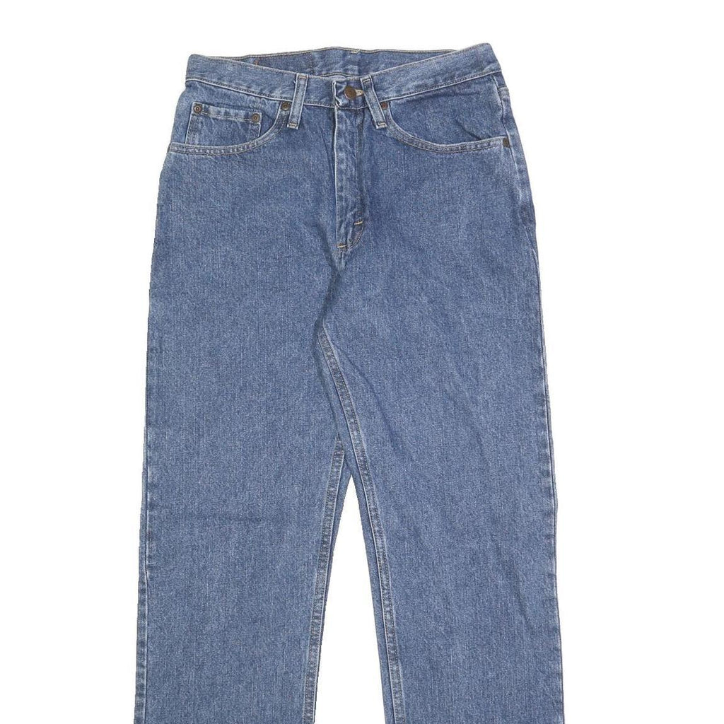 WRANGLER Mens Jeans Blue Regular Straight Denim Medium W30 L32 Classic Zip
