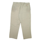 DICKIES Mens Cotton Beige Regular Fit Straight Leg Trousers W38 L29 Workwear