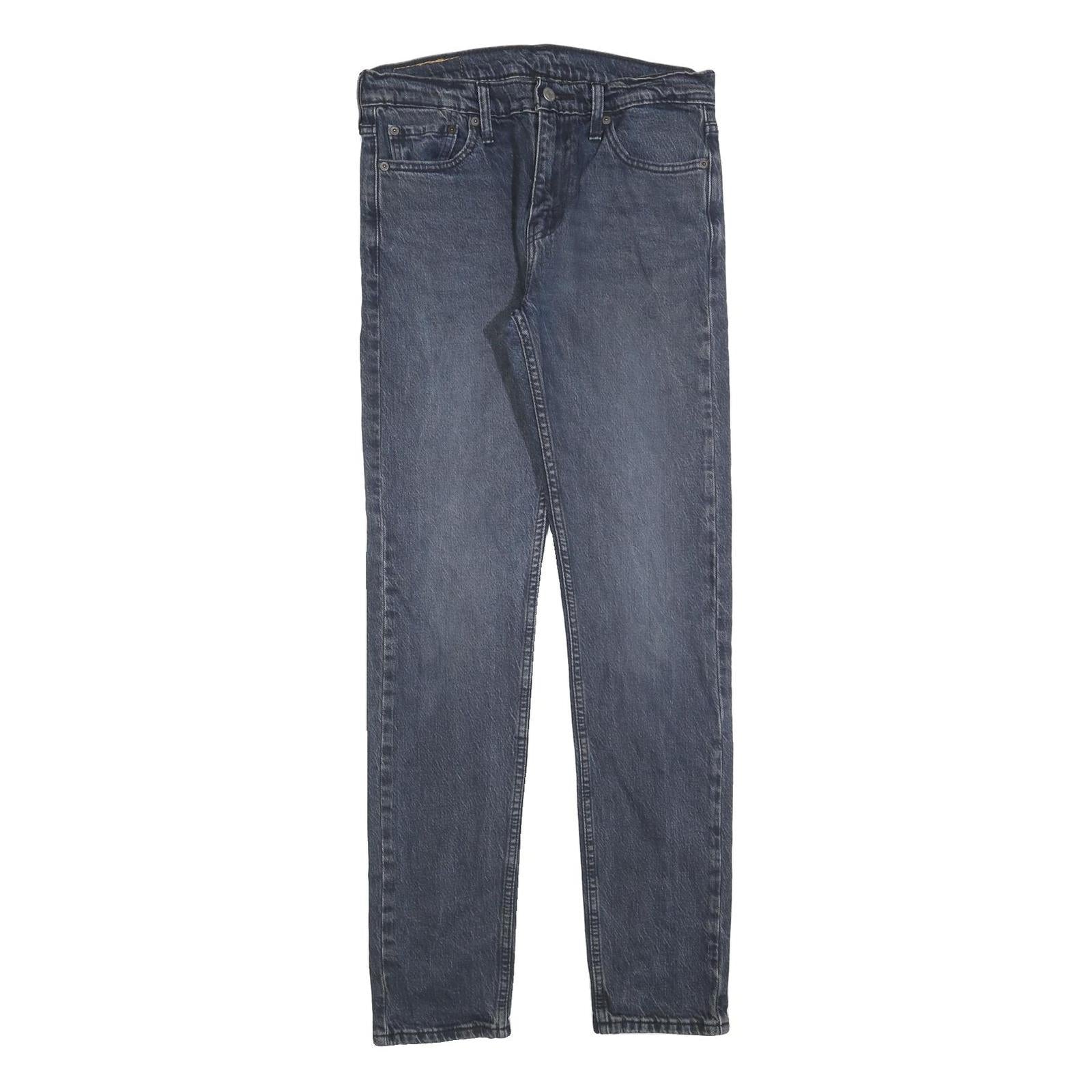 LEVI'S 510 Mens Jeans Blue Slim Skinny Denim Medium Wash W30 L34 Slim Fit Zip