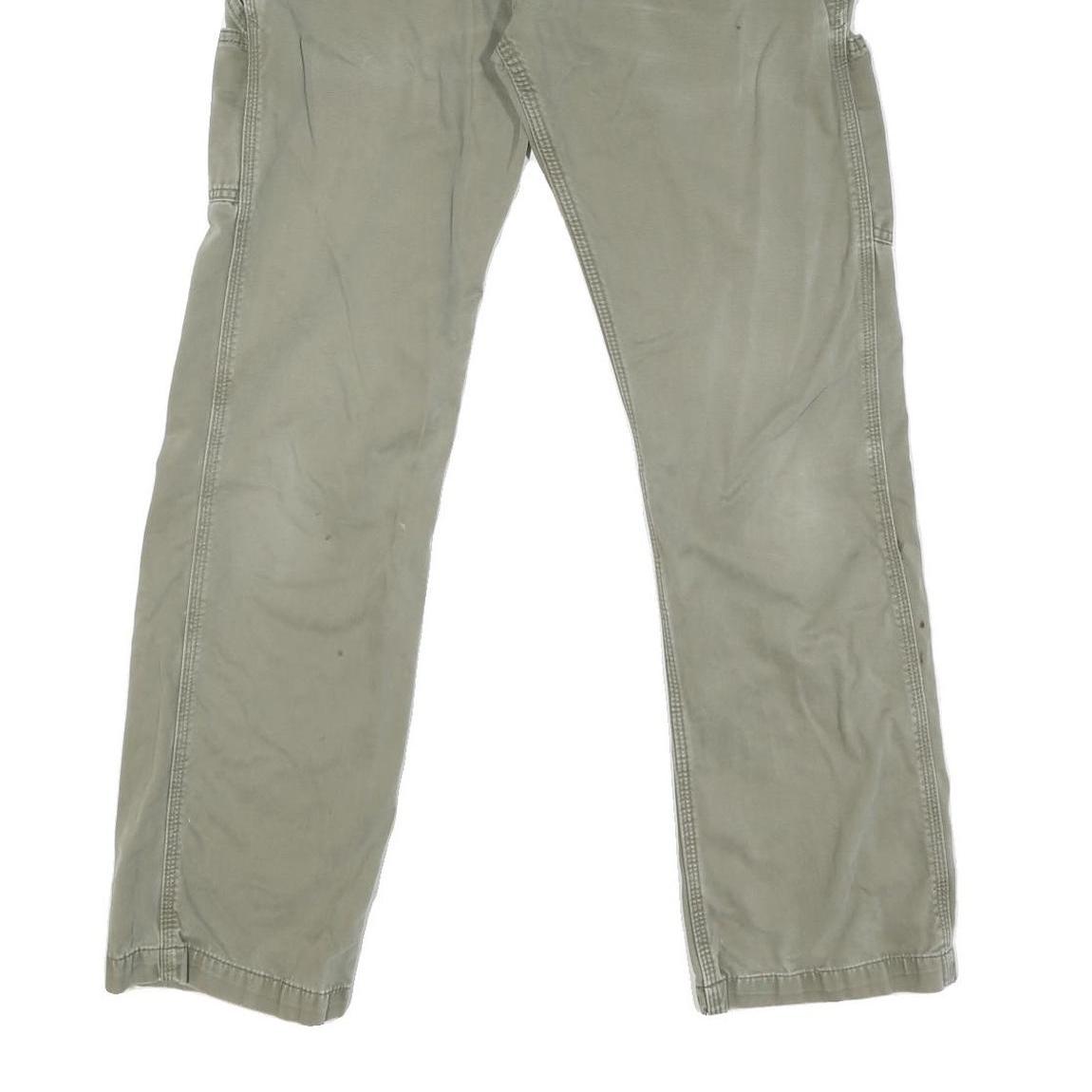 CARHARTT Mens Regular Fit Beige Denim Jeans W32 L31 Durable Zip Closure