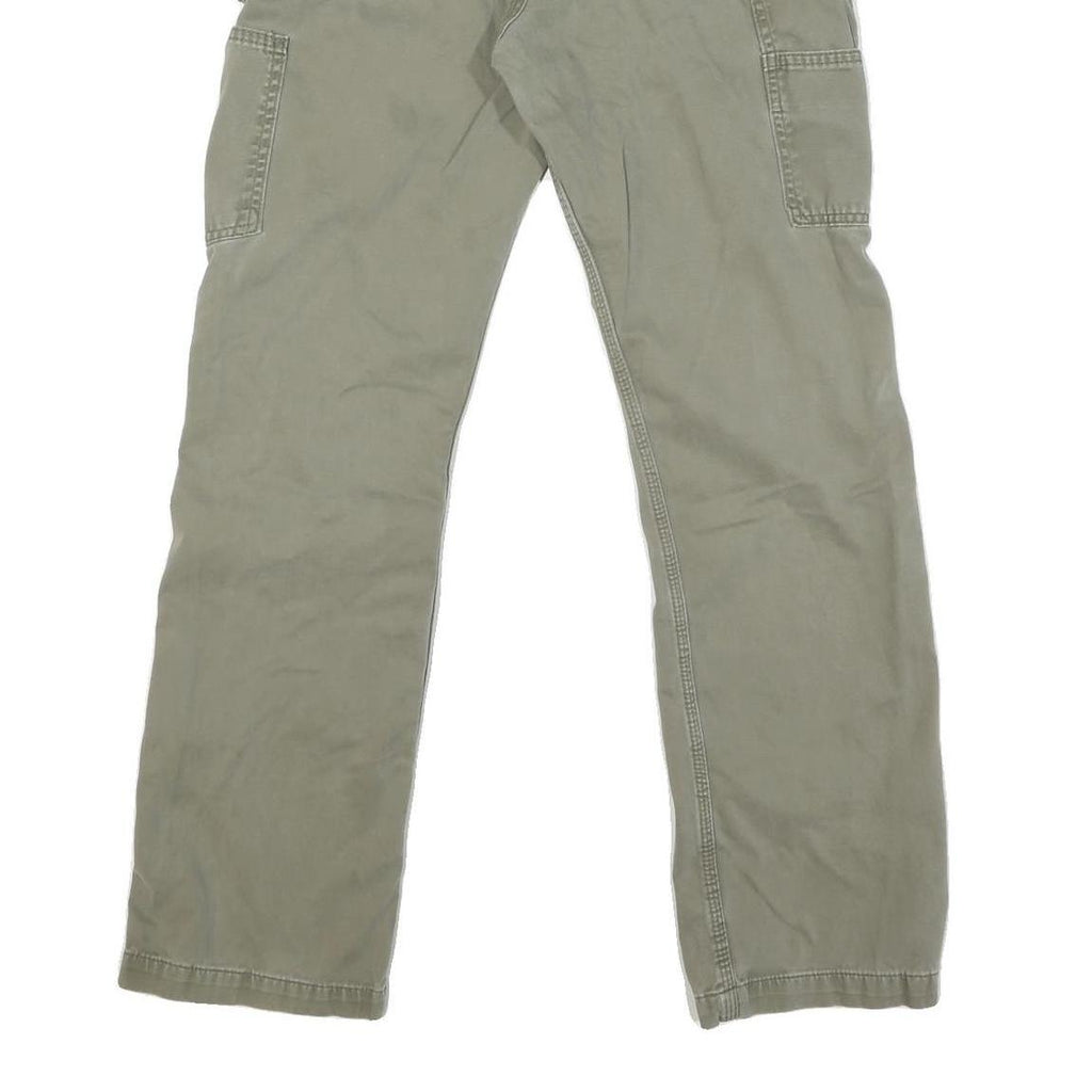 CARHARTT Mens Regular Fit Beige Denim Jeans W32 L31 Durable Zip Closure