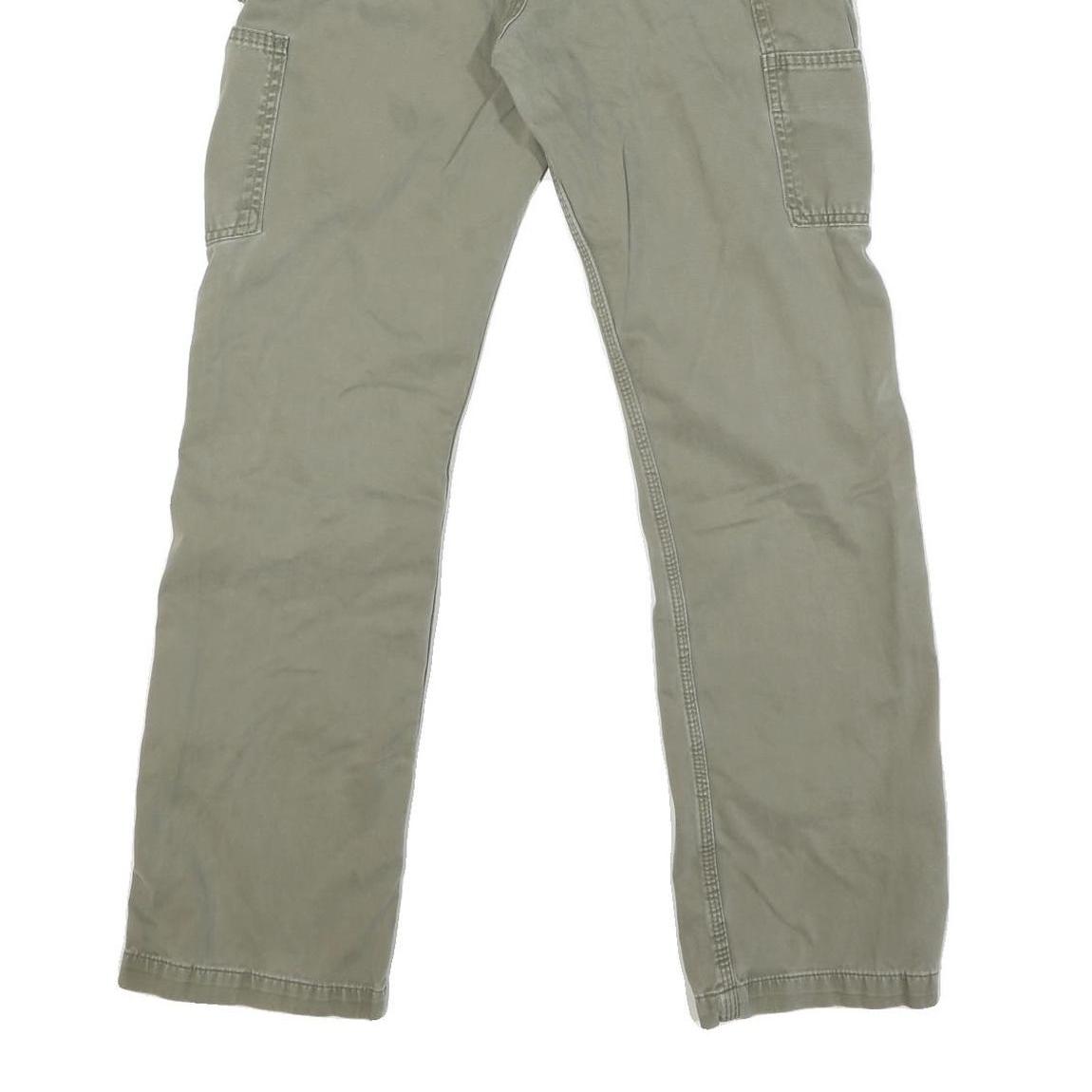 CARHARTT Mens Regular Fit Beige Denim Jeans W32 L31 Durable Zip Closure