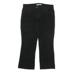 LEVI'S Womens Cotton Blend Black Relaxed Straight Trousers W36 L28 Casual Zip