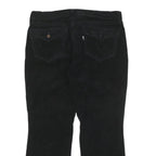 LEVI'S Womens Cotton Blend Black Relaxed Straight Trousers W36 L28 Casual Zip