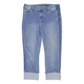 TU Womens Blue Regular Straight Denim Light W31 L34 Cotton Blend Zip Jeans