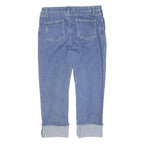 TU Womens Blue Regular Straight Denim Light W31 L34 Cotton Blend Zip Jeans