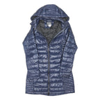 REGATTA Womens Blue Quilted Jacket UK 10 Polyester Blend Lightweight Hooded