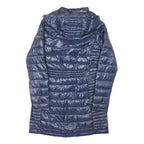 REGATTA Womens Blue Quilted Jacket UK 10 Polyester Blend Lightweight Hooded