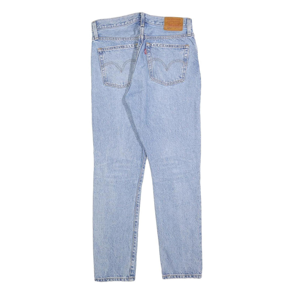 LEVI'S 501S Womens Jeans Blue Slim Skinny Denim W27 L28 Distressed 90s Style