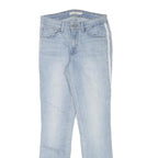 LEVI'S Womens Blue Slim Skinny Denim Light W27 L29 Side Stripe Cotton Blend Zip