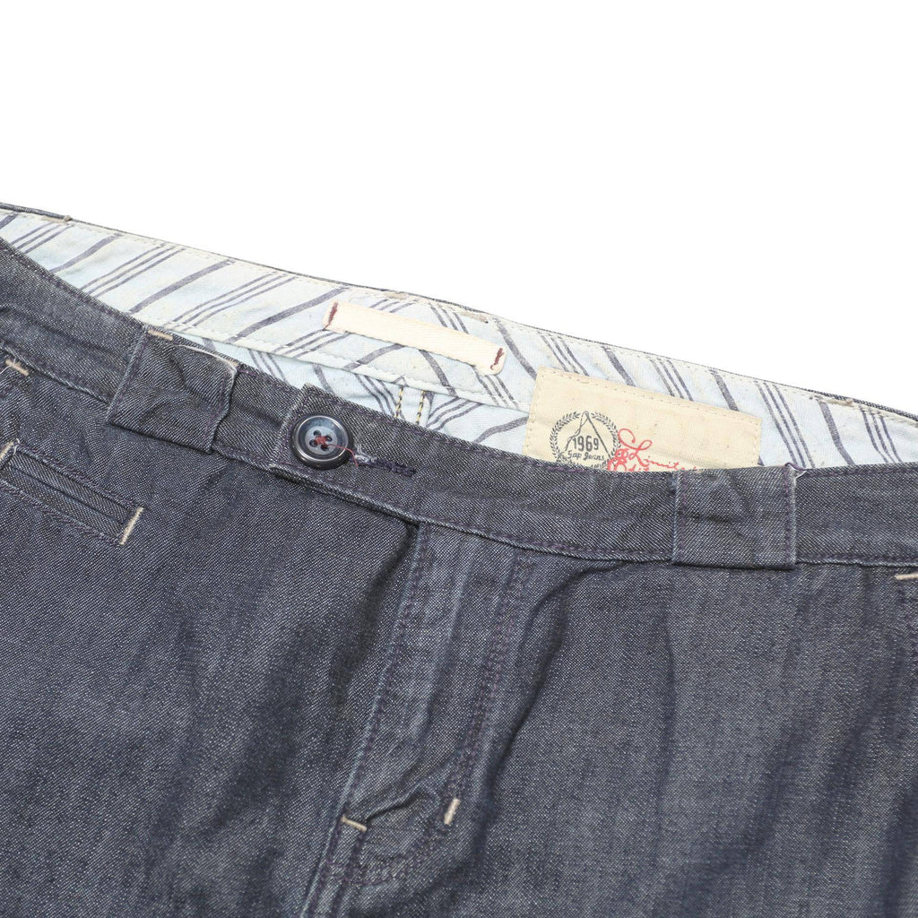GAP Womens Blue Cotton Straight Knee Length Woven Skirt S Casual Everyday