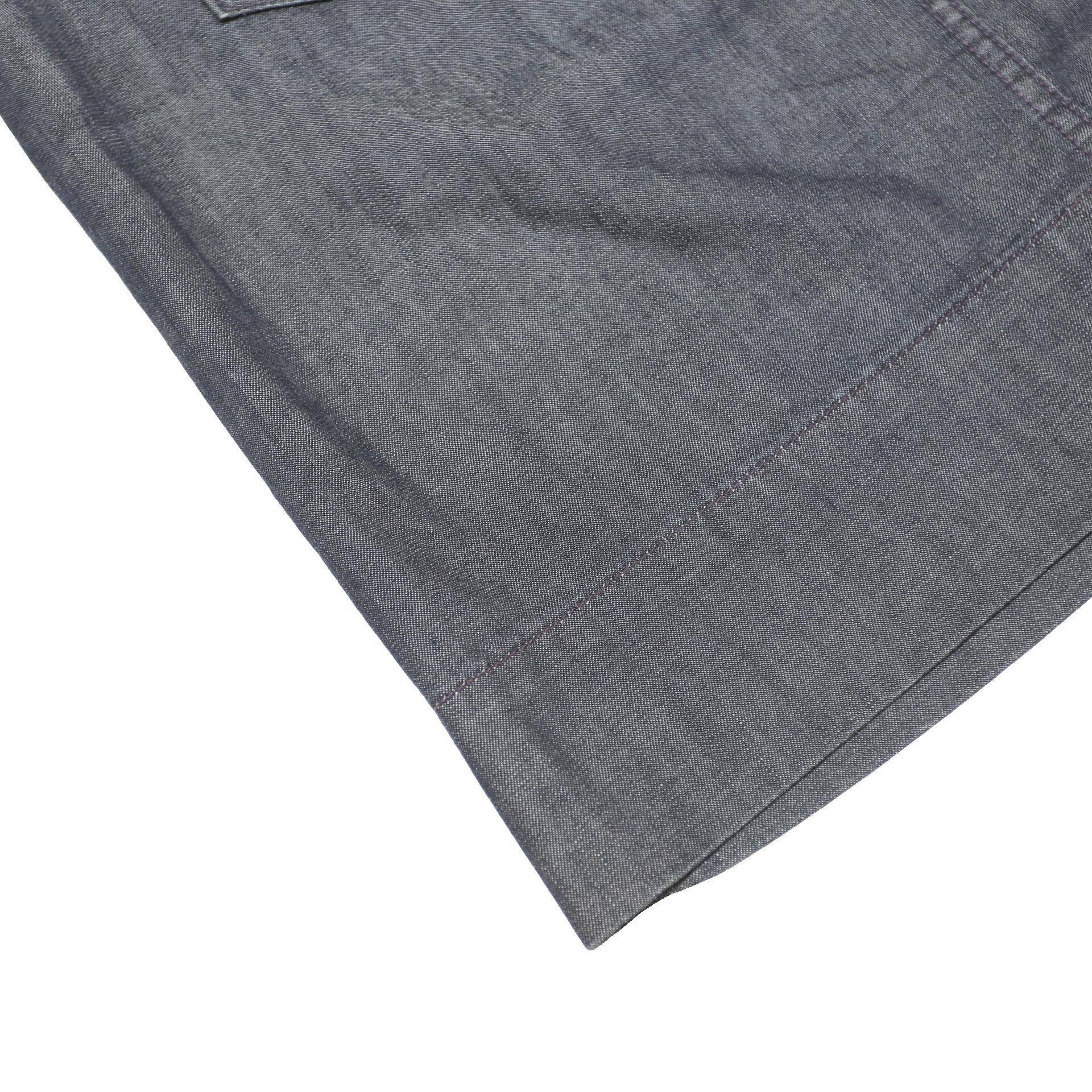 GAP Womens Blue Cotton Straight Knee Length Woven Skirt S Casual Everyday
